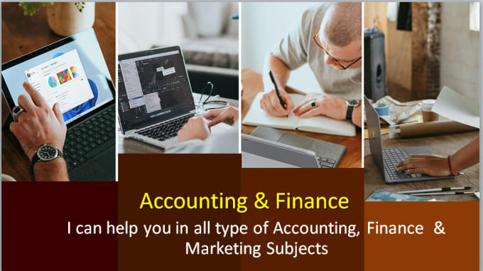 Gig Preview - Help in designing and modifying accounting and finance assignments and tasks