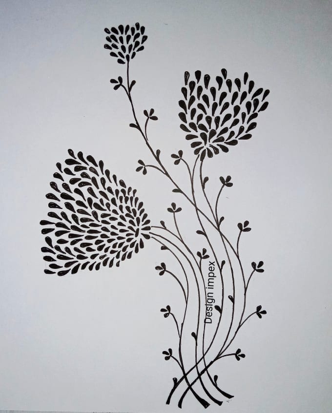 Gig Preview - Draw a highly detailed line art botanical illustration