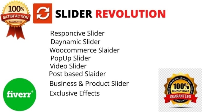 Gig Preview - Create or fix slider revolution, website slider