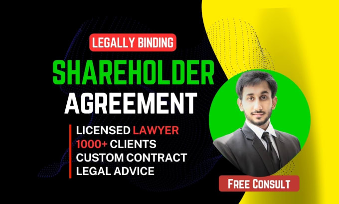 Gig Preview - Prepare shareholder agreement, investment contract