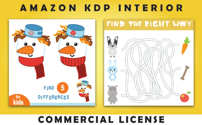 Bestseller - create kids activity book, kids worksheet for amazon KDP