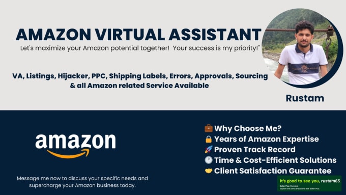 Gig Preview - Be your amazon virtual assistant amazon fba