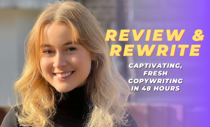 Gig Preview - Review and rewrite your copy