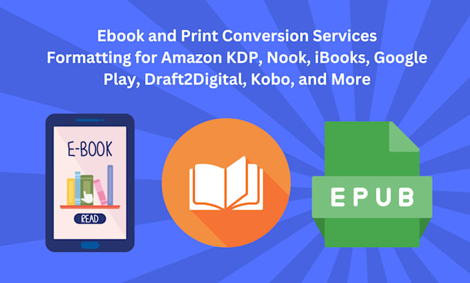 Gig Preview - Convert your finished manuscript into ebook and print files