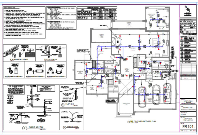 Gig Preview - Do residential nfpa 13d design, drafting and hydraulic calculations