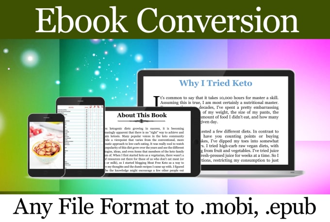 Gig Preview - Convert you files to epub and mobi