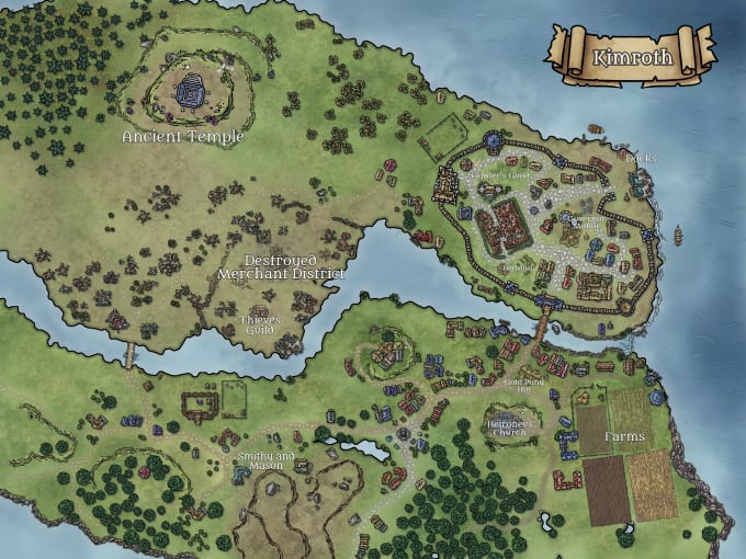 Gig Preview - Draw the inkarnate fantasy map you wish