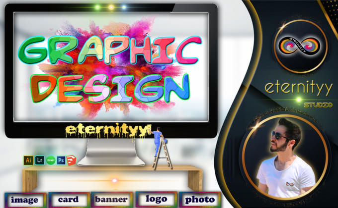 Gig Preview - Do any graphic, image and logo design, photoshop editing