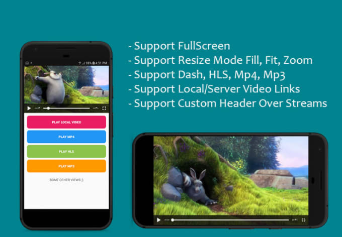 Gig Preview - Integrate exoplayer or other video players for video playback on android app