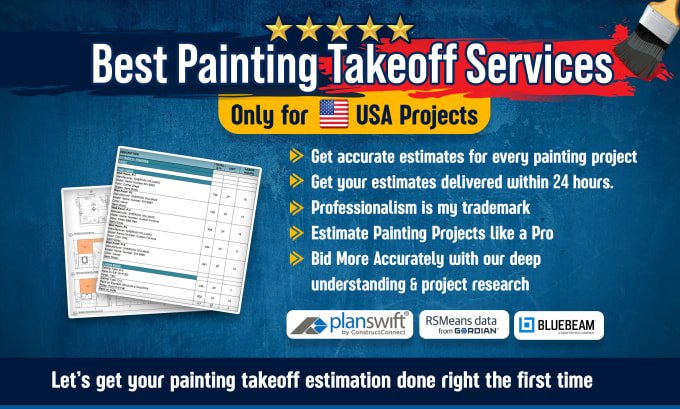 Gig Preview - Do detail paint material takeoff, cost estimation for all types projects