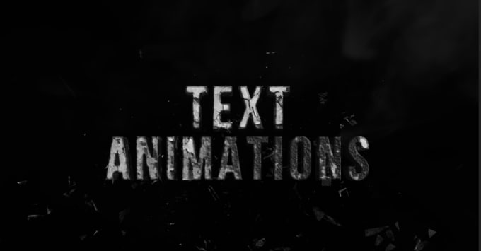 Gig Preview - Create title animation video