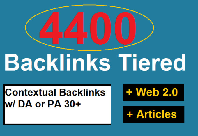 Gig Preview - Build 4400 ultra SEO contextual backlinks tiered