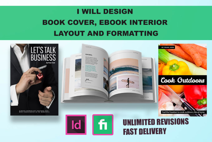 Gig Preview - Design ebook interior layout with formatting, ebook cover