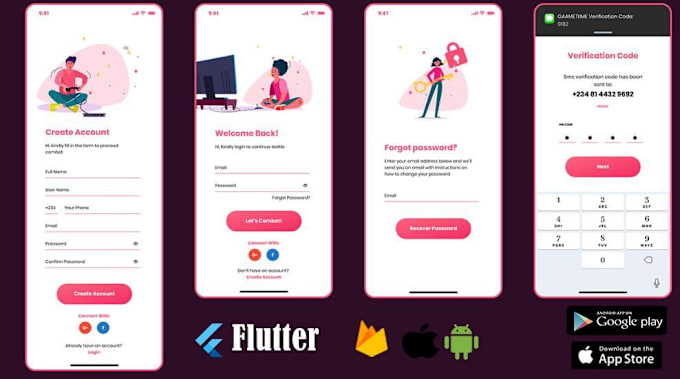 Gig Preview - Develop ai integrated flutter app for android and IOS