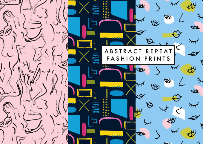 Gig Preview - Design an abstract repeat fashion print