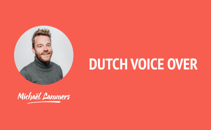 Gig Preview - Record a dutch voice over that sells