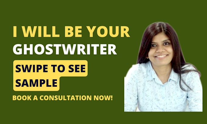 Gig Preview - Be the ghostwriter you were looking for to write your book or ebook