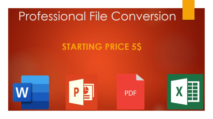 Gig Preview - Do file conversion in word, excel, powerpoint and pdf