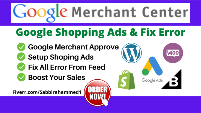 Gig Preview - Fix merchant misrepresentation issues, set and manage google shopping ads