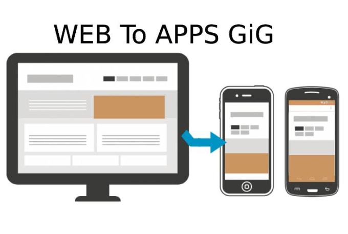 Gig Preview - Convert your website to native android and ios mobile apps