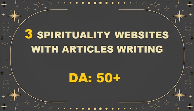 Gig Preview - Write and publish articles on 3 spirituality websites