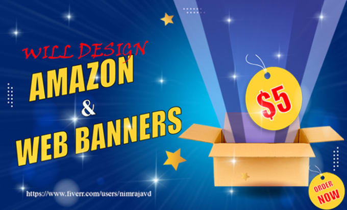 Gig Preview - Design any banner for your online and shopify store