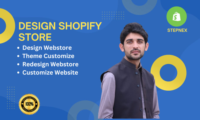 Gig Preview - Design redesign shopify webstore and customize shopify website