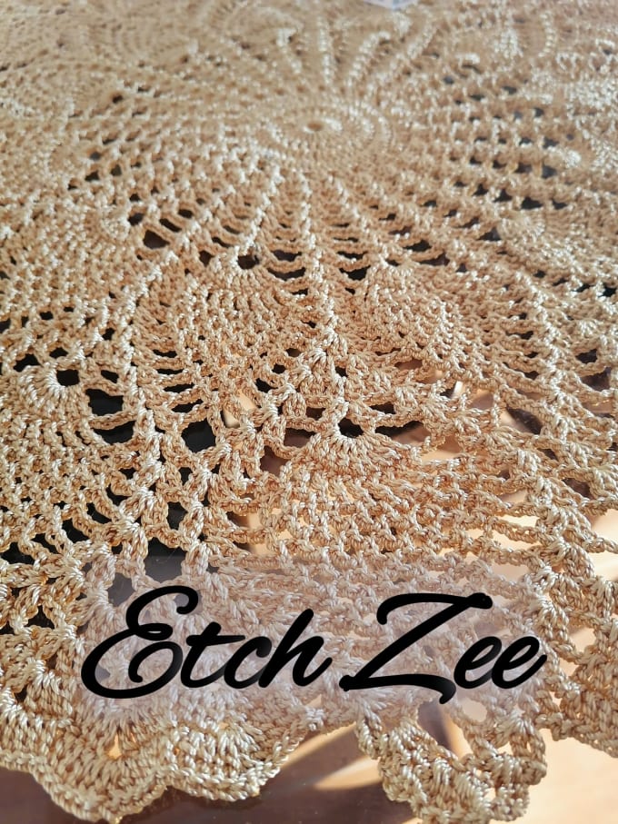 Gig Preview - Make a delicate large size crochet doily