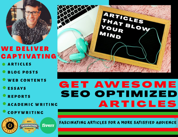 Gig Preview - Do fascinating SEO article, website content and blog writing