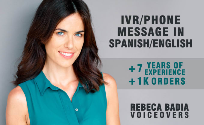 Gig Preview - Provide your profesional IVR in spanish or english