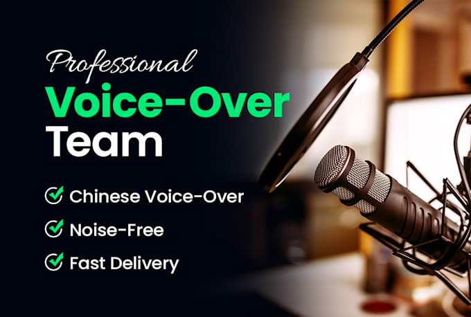 Gig Preview - Record professional mandarin chinese voice over