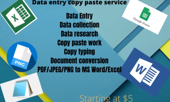 Bestseller - do data entry and copy paste job