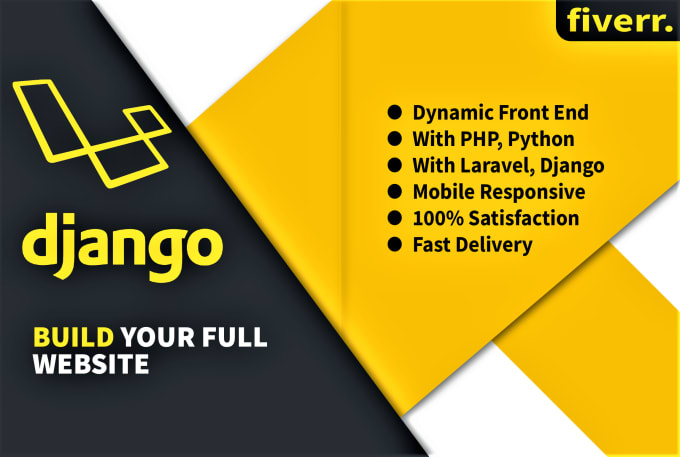 Gig Preview - Create, fix laravel and django website development