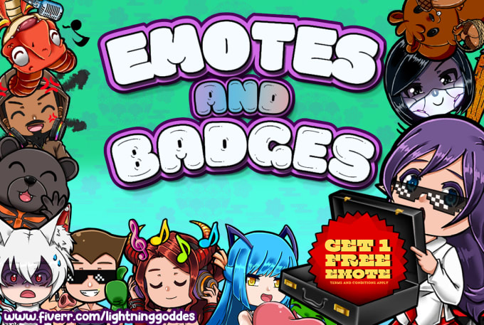 Gig Preview - Create chibi emotes for your kick, twitch, discord, youtube