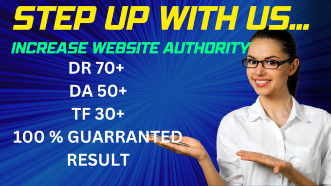 Gig Preview - Increase moz da  website SEO authority white hat backlinks