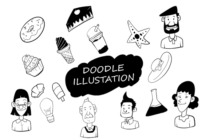 Gig Preview - Create illustration with my minimalist line art doodles