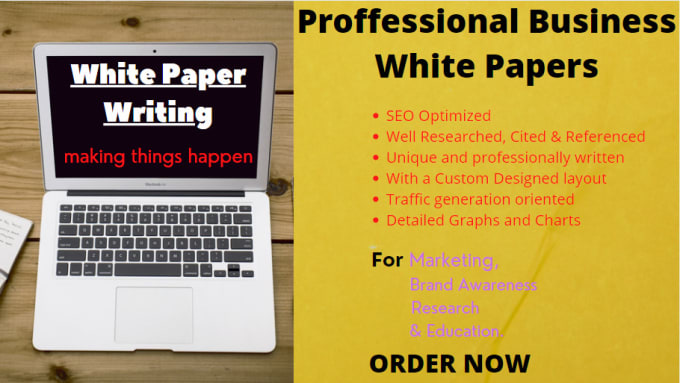 Gig Preview - Write and design a professional business white paper for you