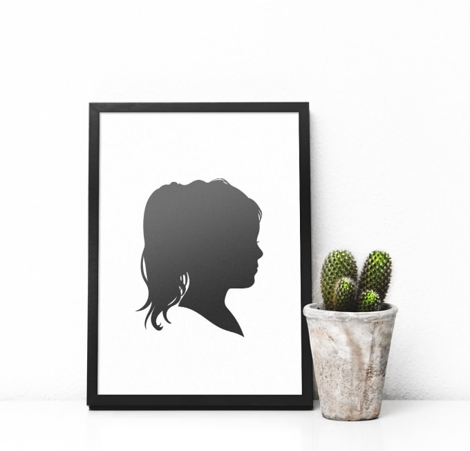 Gig Preview - Draw silhouette portrait from your image