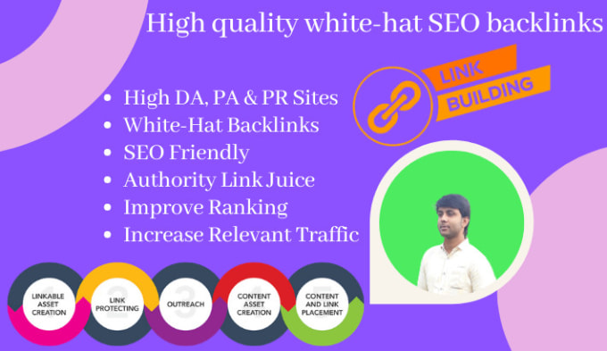 Gig Preview - Create high quality white hat SEO backlink to link building