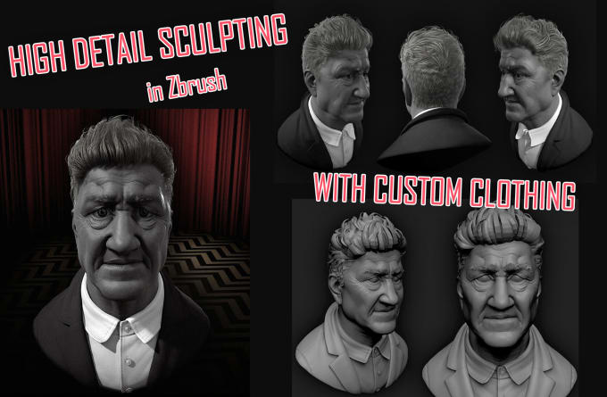 Gig Preview - Sculpt any bust or figure in zbrush for 3d printing