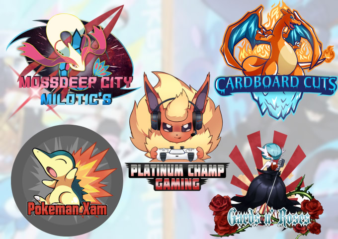 Gig Preview - Draw you pokemon art logo draft league team, banner, fakemon