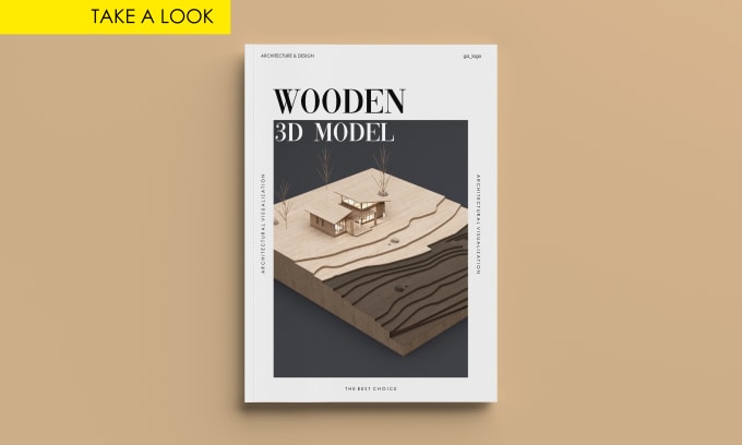 Gig Preview - Do a wooden architectural 3d model rendering