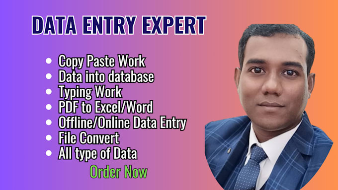 Bestseller - do data entry typing work as per your requirement