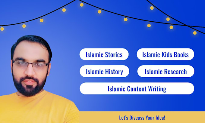 Gig Preview - Write islamic ebooks, articles, blogs, and kids stories for you