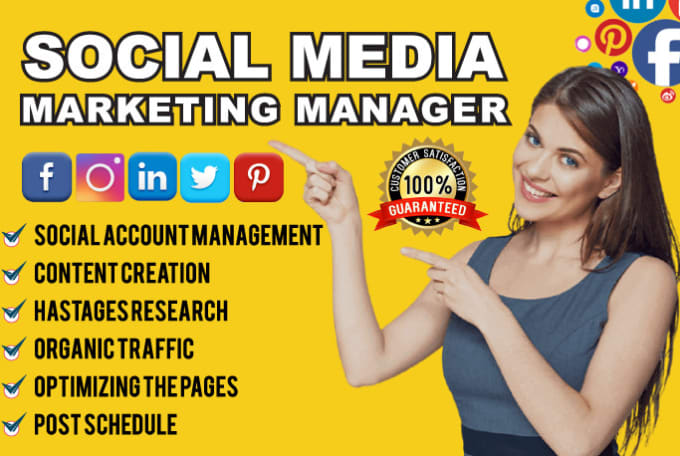 Gig Preview - Be your social media marketing manager