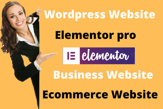 Gig Preview - Make a responsive wordpress website by elementor