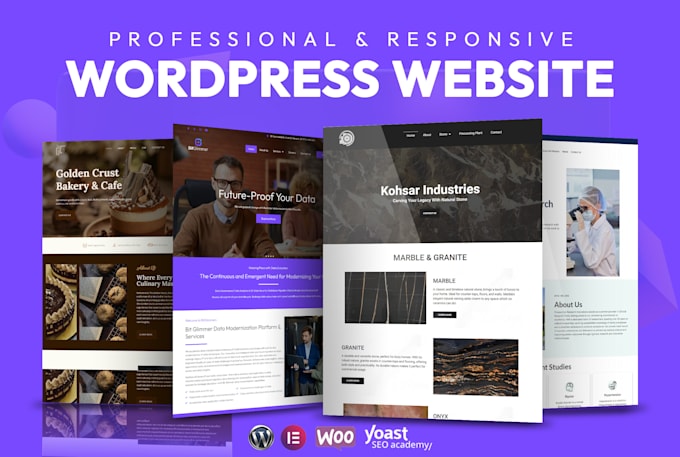 Gig Preview - Create a professional and responsive wordpress website