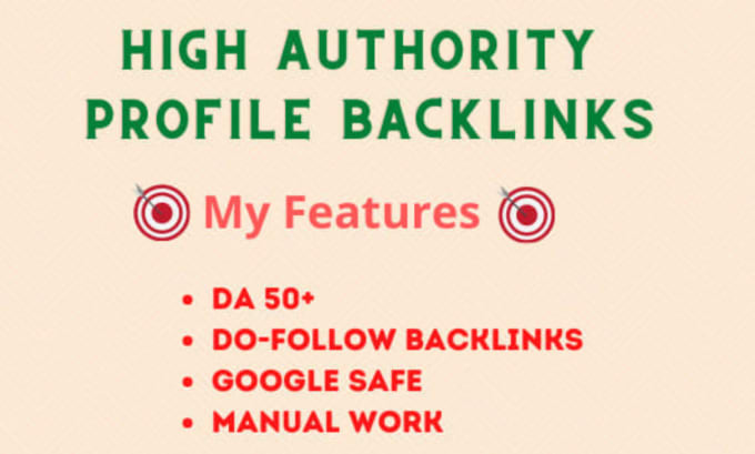 Gig Preview - Provide high da profile backlinks for google rank