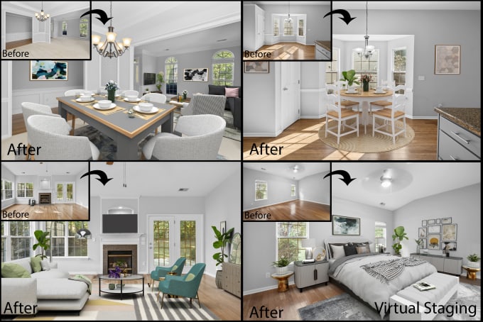 Gig Preview - Do virtual staging, virtual furniture fast for real estate