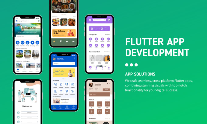 Gig Preview - Be your expert flutter developer for custom mobile apps